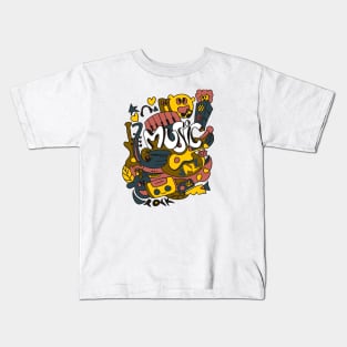 Music Doodle Kids T-Shirt